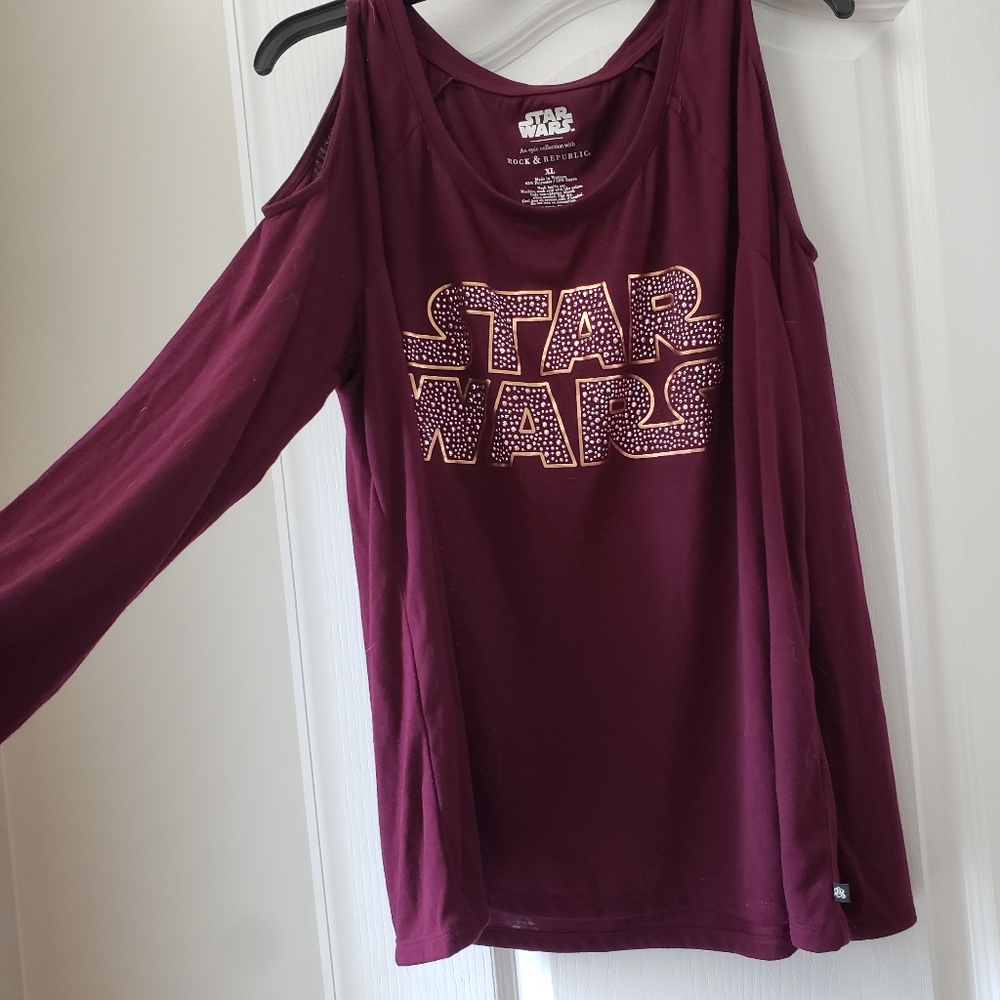 Star wars cold shoulder shirt
